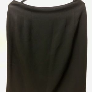 Linda Allard Ellen Tracy Triacetate Blk skirt sz8